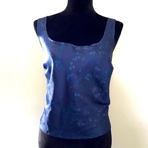 Victorias Secret Blue Floral Pajama Top NWOT